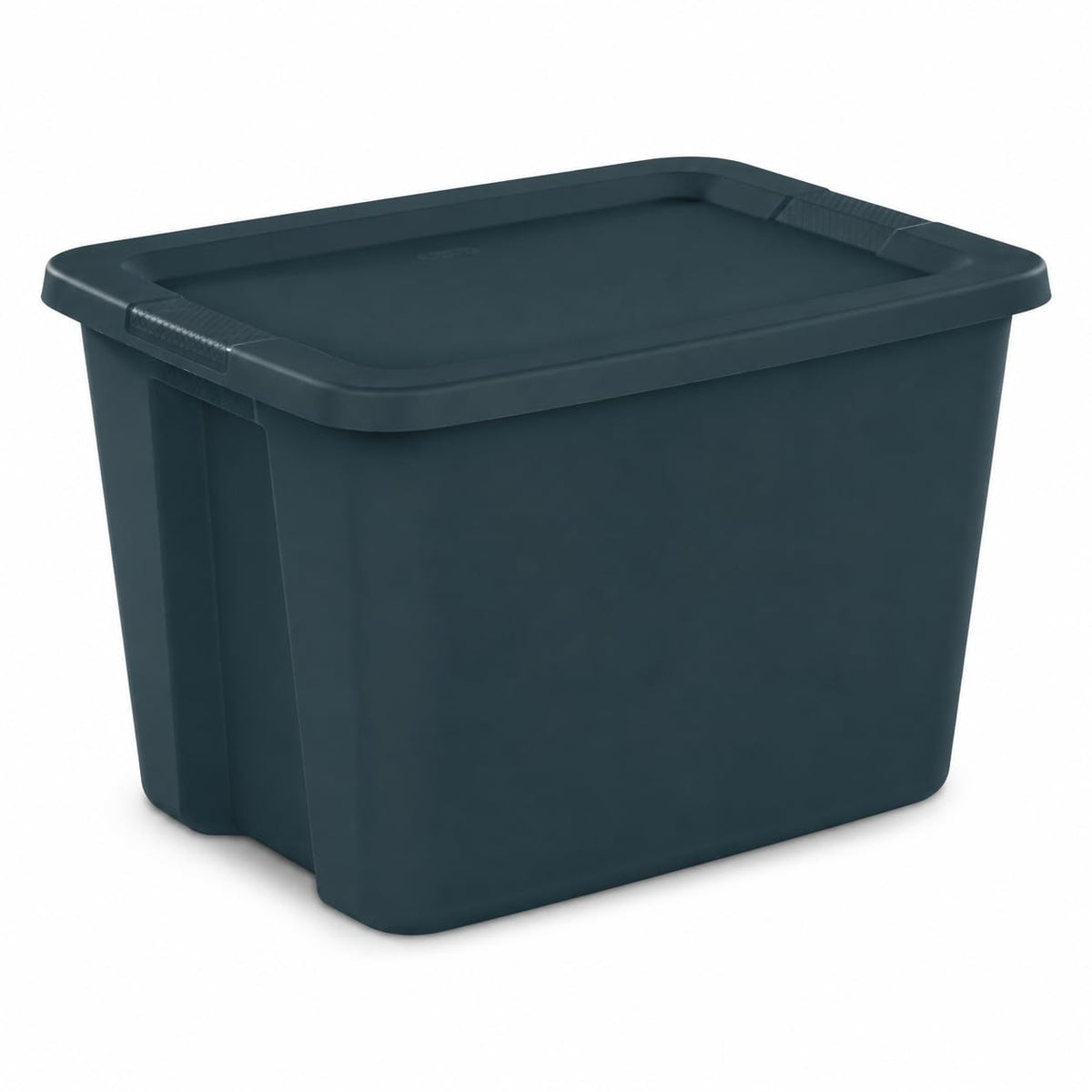 6 Pack 27 Gallon Heavy Duty Storage Bins with Snap Lids, Durable Plastic Storage Totes with Stackable Black Containers & Yellow Latching Covers for Home Garage Moving Organization