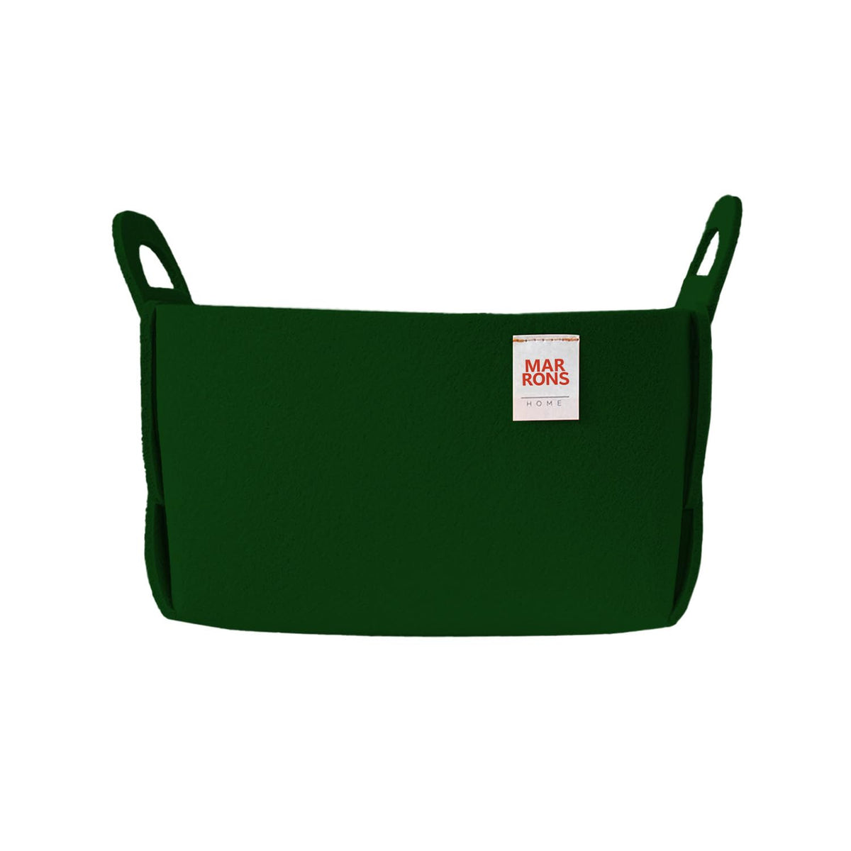 Collapsible Felt Olive Storage Bin Small 7.1"x5.1"x5.1" – Foldable Basket with Handles for Closet, Storage, Laundry Room Organization, Decorative Storage Baskets for Shelves, Nursery