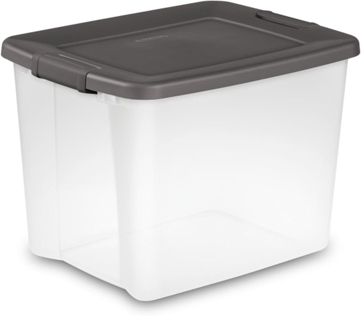 Sterilite 50 Qt ShelfTote, Clear Storage Bin with Latching Lid, 6 Pack