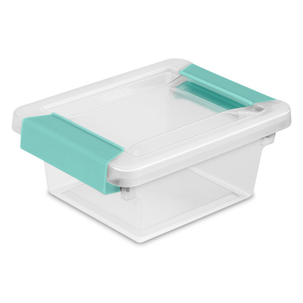 Sterilite Clip Box, Stackable Clear Plastic Bins- Large, 6-Pack