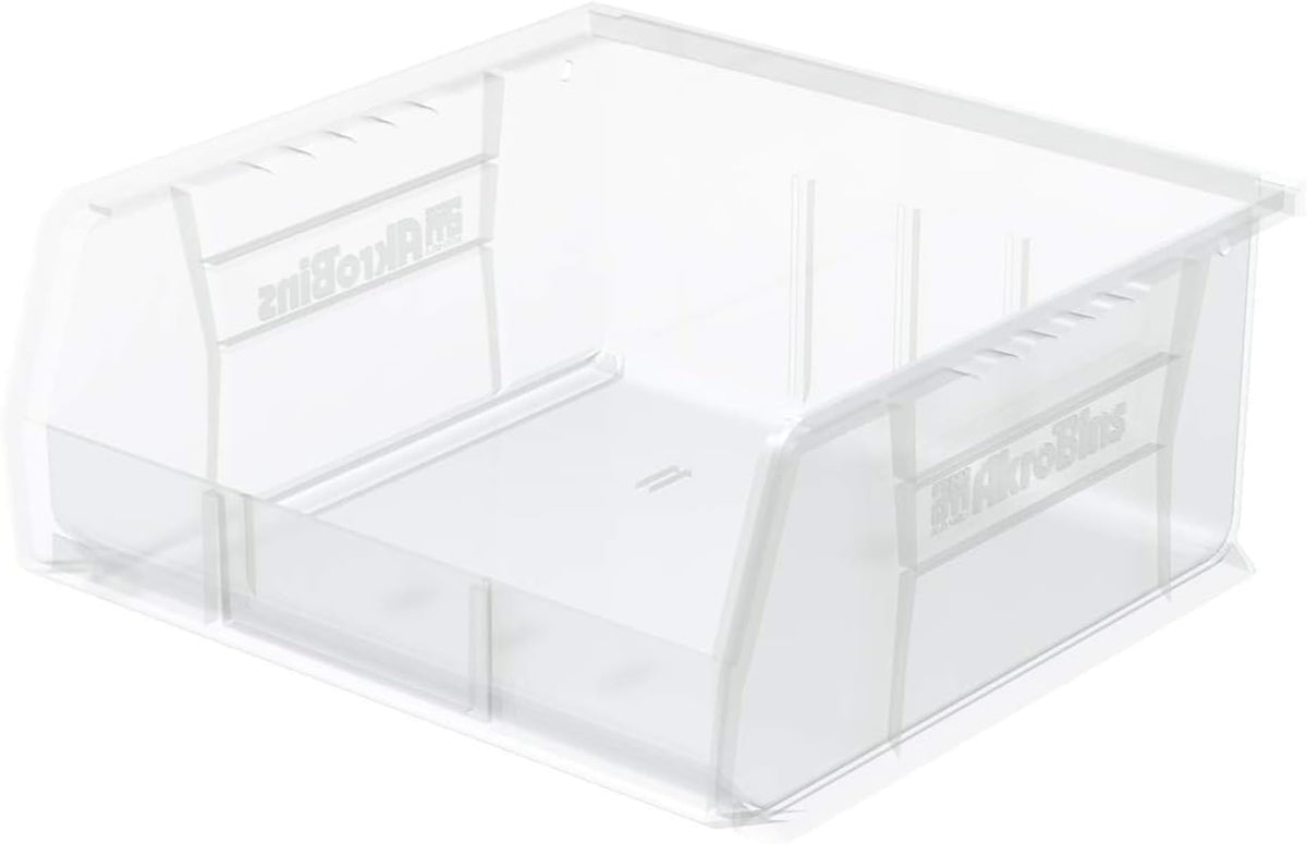 Akro-Mils 30235 AkroBins Plastic Storage Bins, 11"x11"x5", Red, 6-Pack