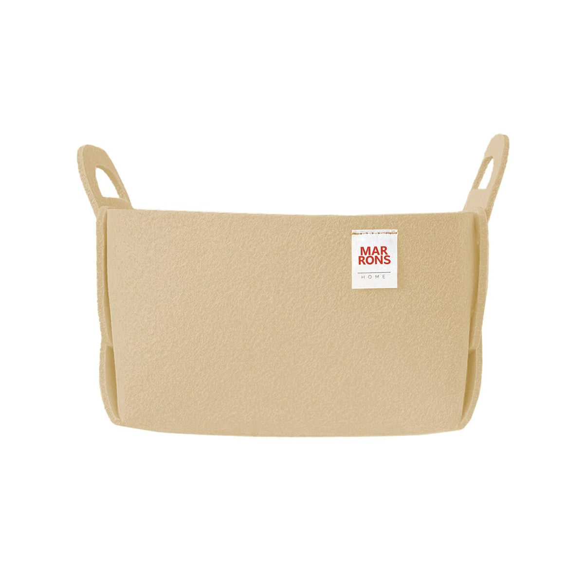 Collapsible Felt Olive Storage Bin Small 7.1"x5.1"x5.1" – Foldable Basket with Handles for Closet, Storage, Laundry Room Organization, Decorative Storage Baskets for Shelves, Nursery