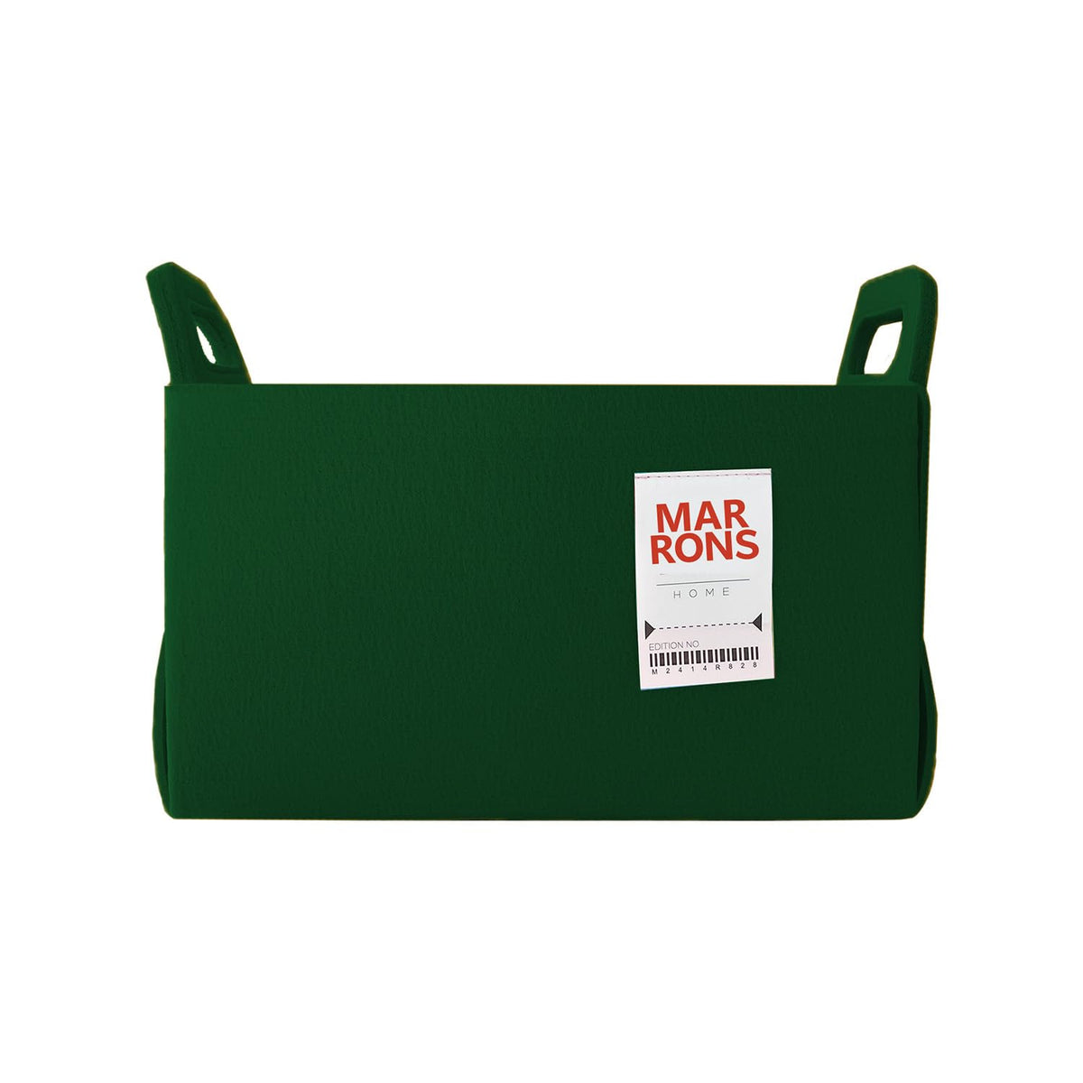 Collapsible Felt Olive Storage Bin Small 7.1"x5.1"x5.1" – Foldable Basket with Handles for Closet, Storage, Laundry Room Organization, Decorative Storage Baskets for Shelves, Nursery