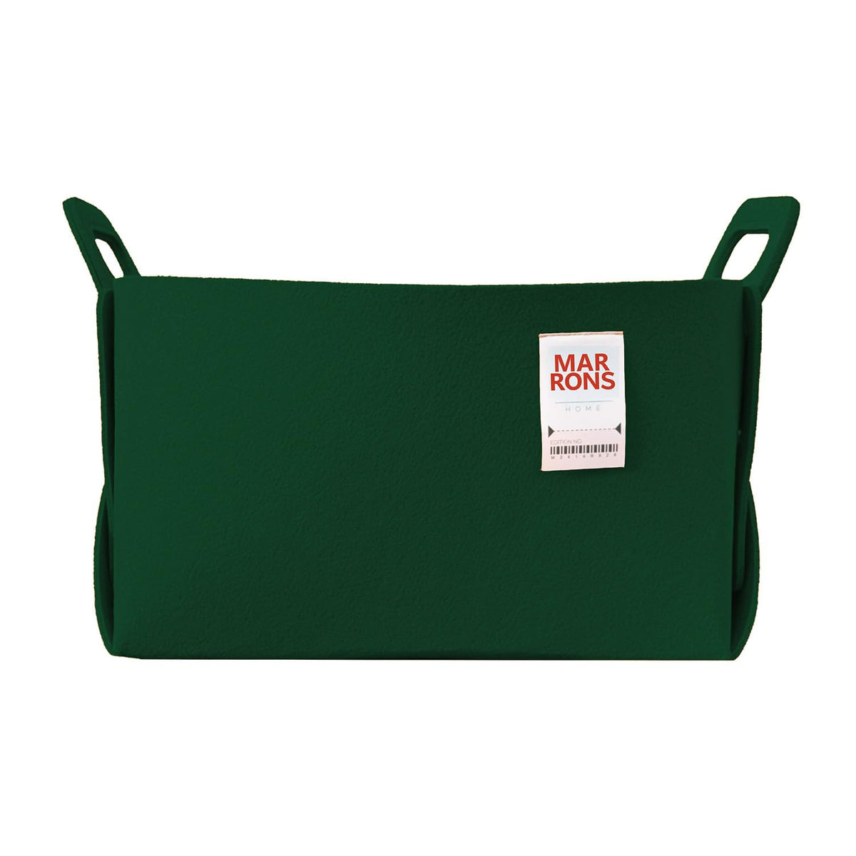 Collapsible Felt Olive Storage Bin Small 7.1"x5.1"x5.1" – Foldable Basket with Handles for Closet, Storage, Laundry Room Organization, Decorative Storage Baskets for Shelves, Nursery