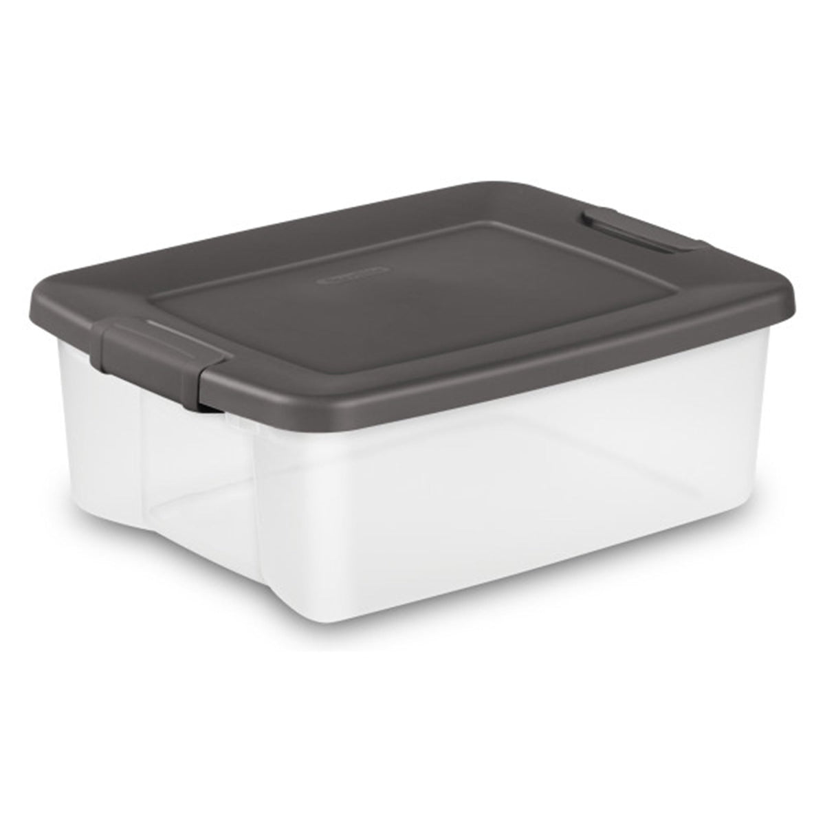 Sterilite 50 Qt ShelfTote, Clear Storage Bin with Latching Lid, 6 Pack