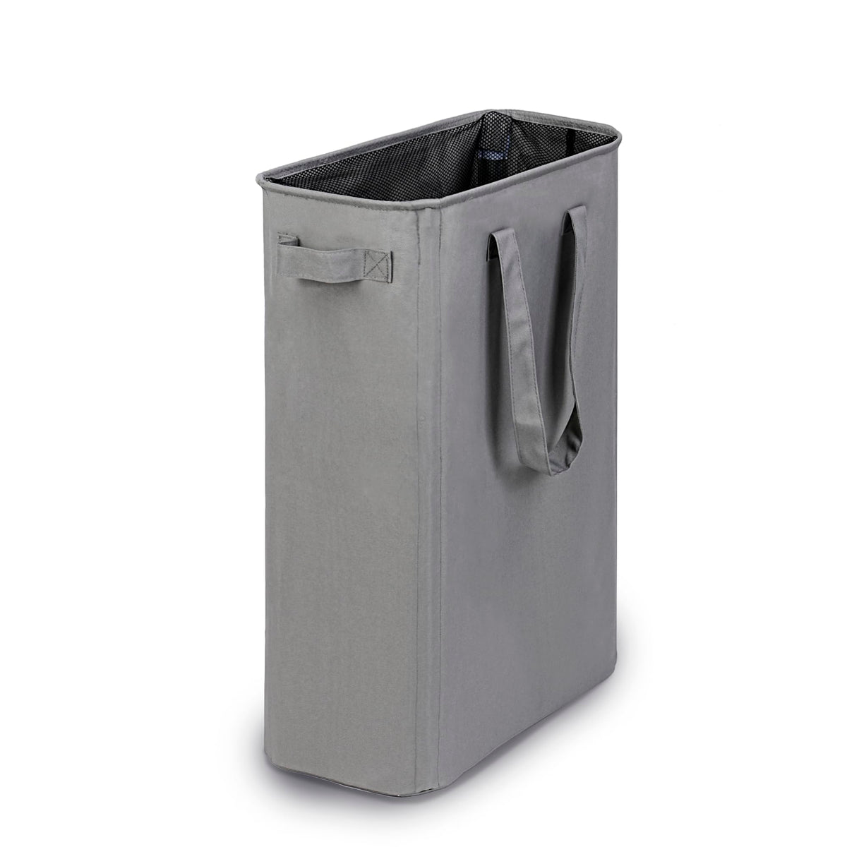 efluky Slim Laundry Basket, Narrow Laundry Hamper with Handles, Collapsible Dirty Clothes Hamper, Tall Laundry Bin for Laundry Room, Dorm and Bedroom, 12.7 Gallons(48L) Beige