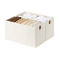 StorageWorks Narrow Closet Baskets, 6¼"Lx14¾Wx8¼H, 4-Pack, Brown&Beige