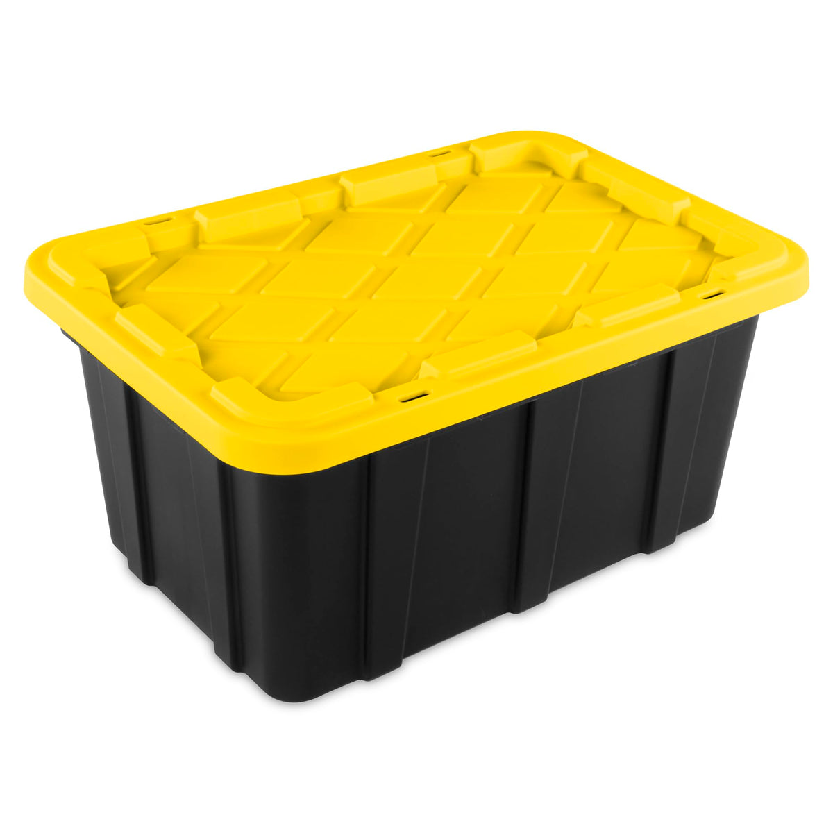 Sterilite Industrial Storage Tote with Lids for Garage, 38 Gallon, 4-Pack