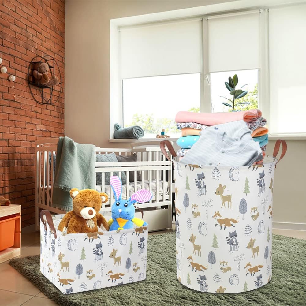 NTAOHAMPER Rectangular Storage Basket, Books Box, Gift Basket, Room Decor(Animal)