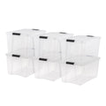 IRIS USA 6-Pack 72 Quart Storage Bins with Lids, Clear