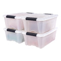 IRIS USA 6-Pack 55 Quart Clip Box with Latching Lid