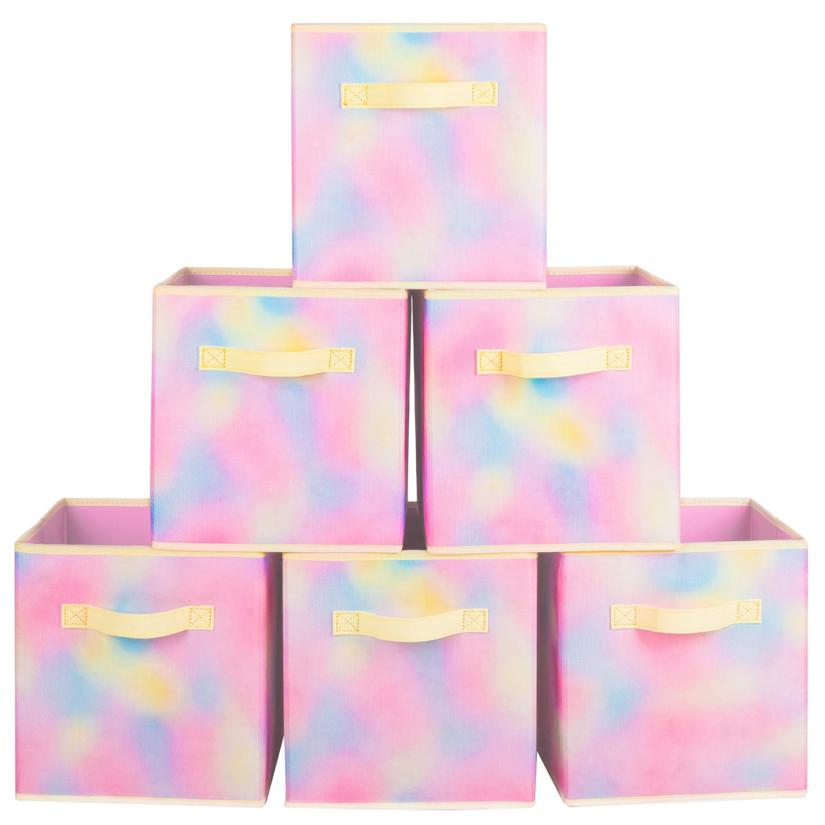 ShellKingdom Storage Bins, Foldable Fabric Storage Cubes And Cloth Storage