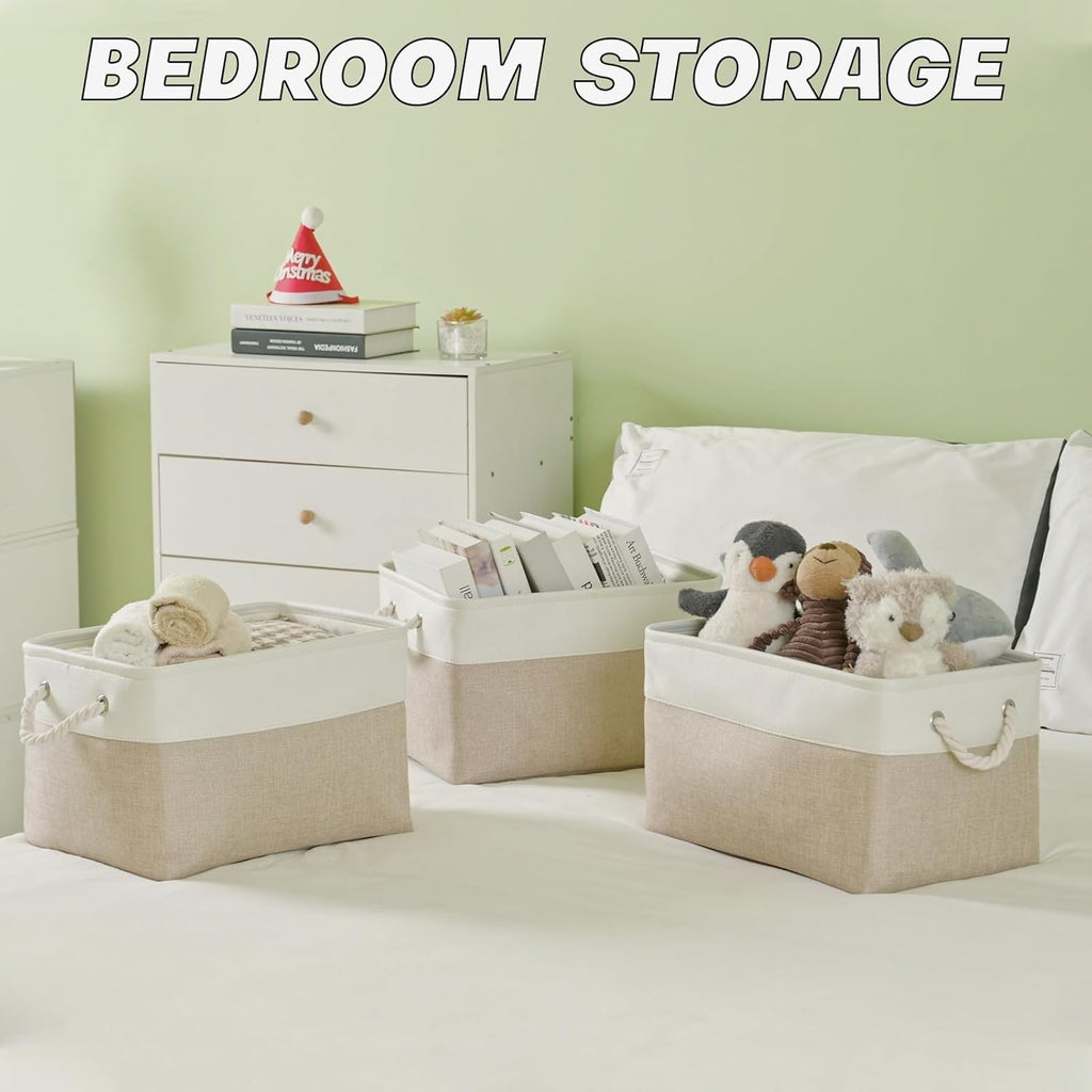 DUHEL Storage Baskets Bins 3 Pack