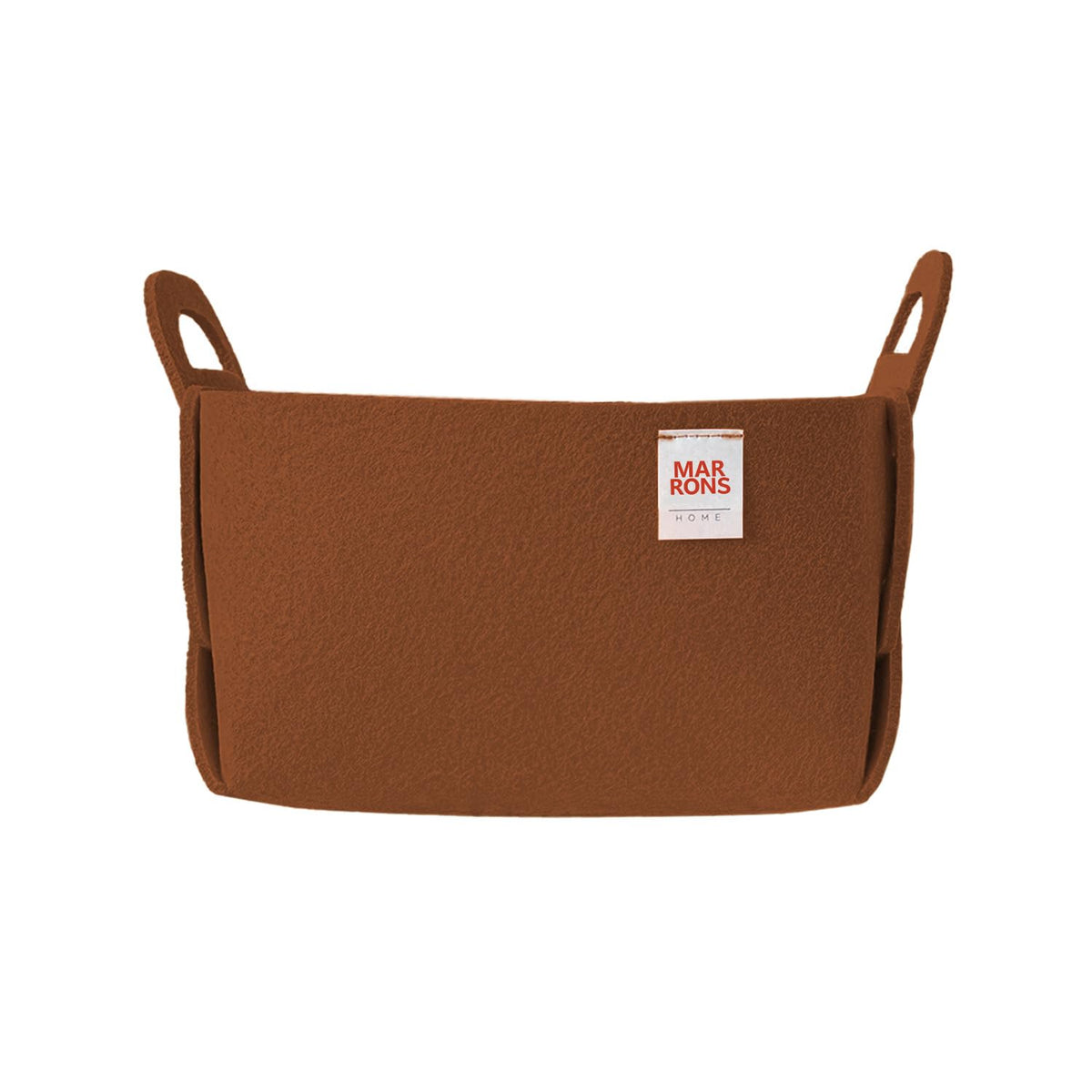 Collapsible Felt Olive Storage Bin Small 7.1"x5.1"x5.1" – Foldable Basket with Handles for Closet, Storage, Laundry Room Organization, Decorative Storage Baskets for Shelves, Nursery