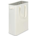 efluky Slim Laundry Basket, Narrow Laundry Hamper with Handles, Collapsible Dirty Clothes Hamper, Tall Laundry Bin for Laundry Room, Dorm and Bedroom, 12.7 Gallons(48L) Beige