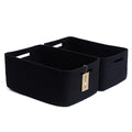 MiniArk Large Storage Baskets for Shelves, 17 x 13 x 7.5” Closet Organizers Bins for Clothes Blanket Towels, Baby Nursery, Toy Baskets Box, Woven Rope Baskets, 2 Packs Gradient Brown