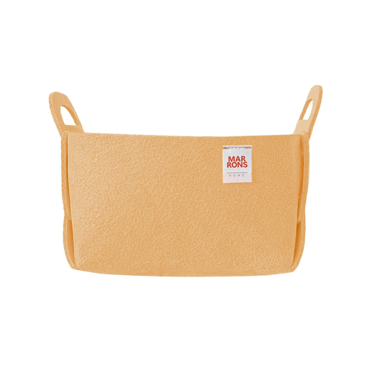 Collapsible Felt Olive Storage Bin Small 7.1"x5.1"x5.1" – Foldable Basket with Handles for Closet, Storage, Laundry Room Organization, Decorative Storage Baskets for Shelves, Nursery