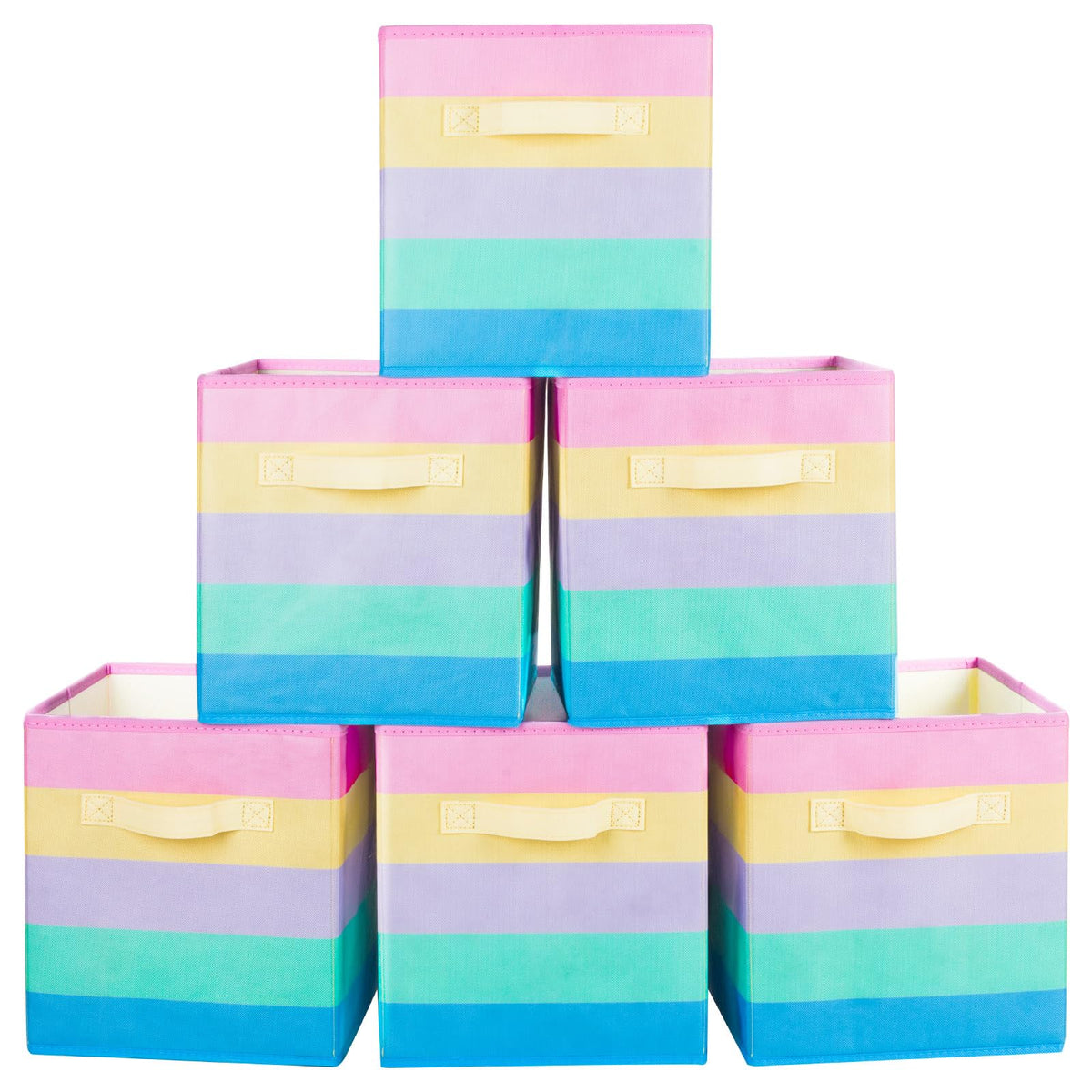 ShellKingdom Storage Bins, Foldable Fabric Storage Cubes And Cloth Storage