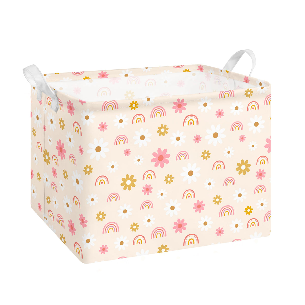 Collapsible Storage Basket Collapsible Fabric Laundry Basket with Handles