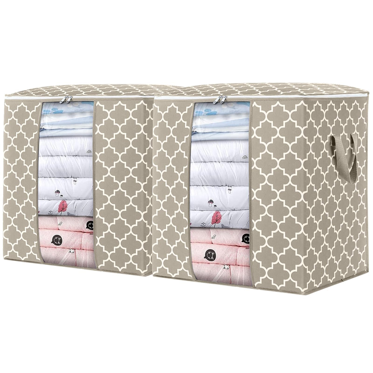 Storage Bags 3 Pack 100L Clothes Organization and Storage Containers