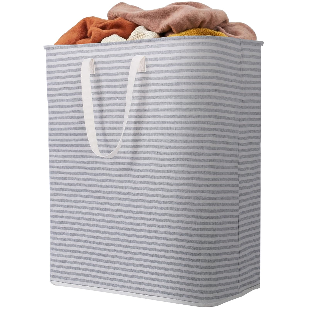 Lifewit 80L Large Laundry Baskets, 2 Pack, Reinforced Handles, Grey