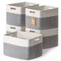 5 Pack Woven Storage Baskets, Decorative Storage Bins for Organizing