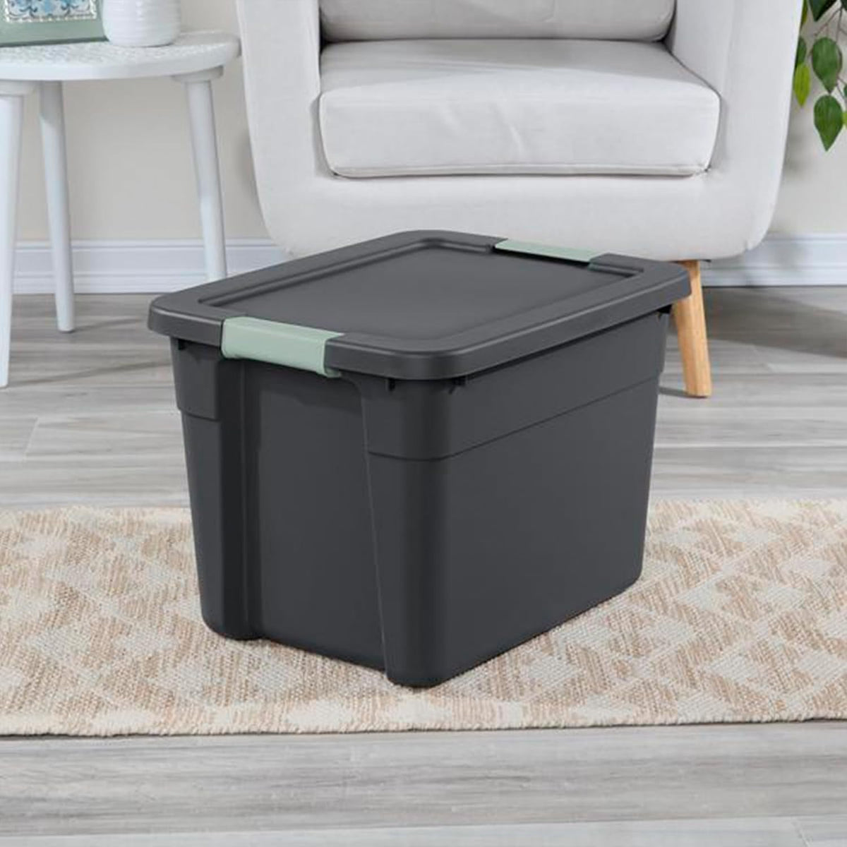 Sterilite Latch Tote Storage with Lids for Home & Office, 12 Gallon, 6-Pack