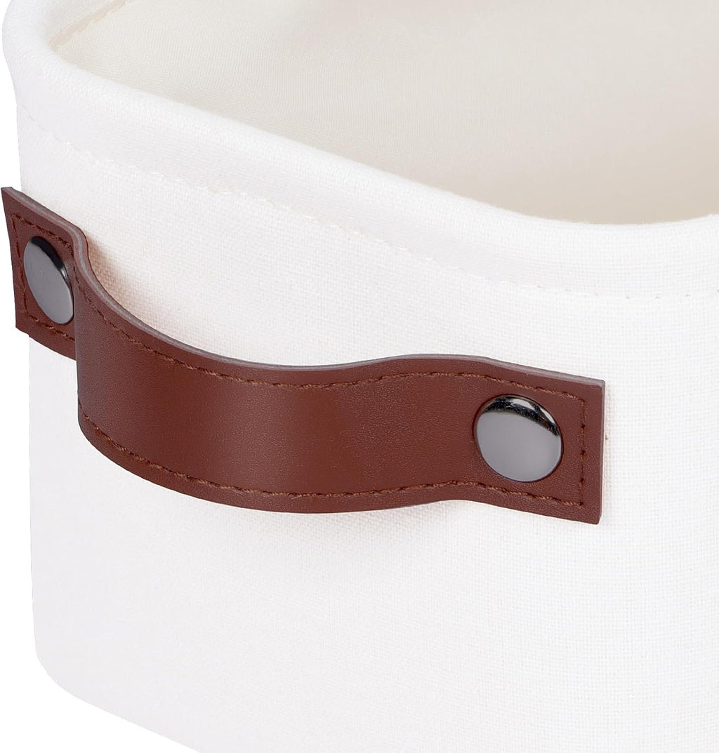Small Fabric Storage Bins, Narrow Storage Baskets for Organizing