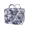 Boho Fabric Storage Basket, Large Capacity Laundry Basket, 12.2'' x 10.23'' x 10.23'' Collapsible Laundry Hamper with Easy Carry Handles (B Multi-Color 1, L)