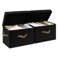 StorageWorks Fabric Storage Bins with Lids, Closet Storage Bins