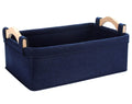 Shallow Storage Baskets Bins Medium Fabric Storage Basket Cube Organizer for Shelves Closet Bedroom Living Room Laundry Room Nursery Storage Basket