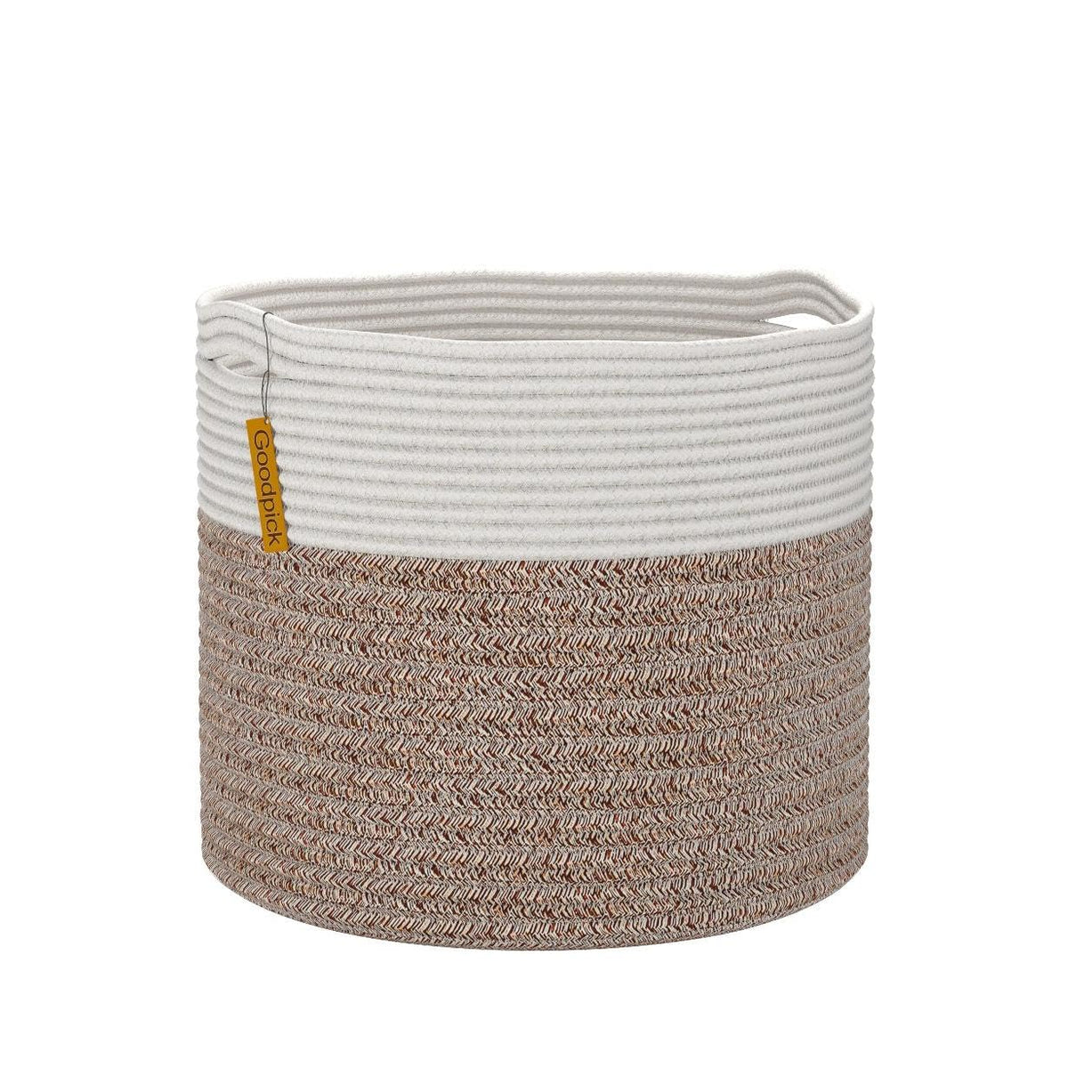 Goodpick Woven Rope Basket for Blankets Fit Nursery & Living Room, 45L