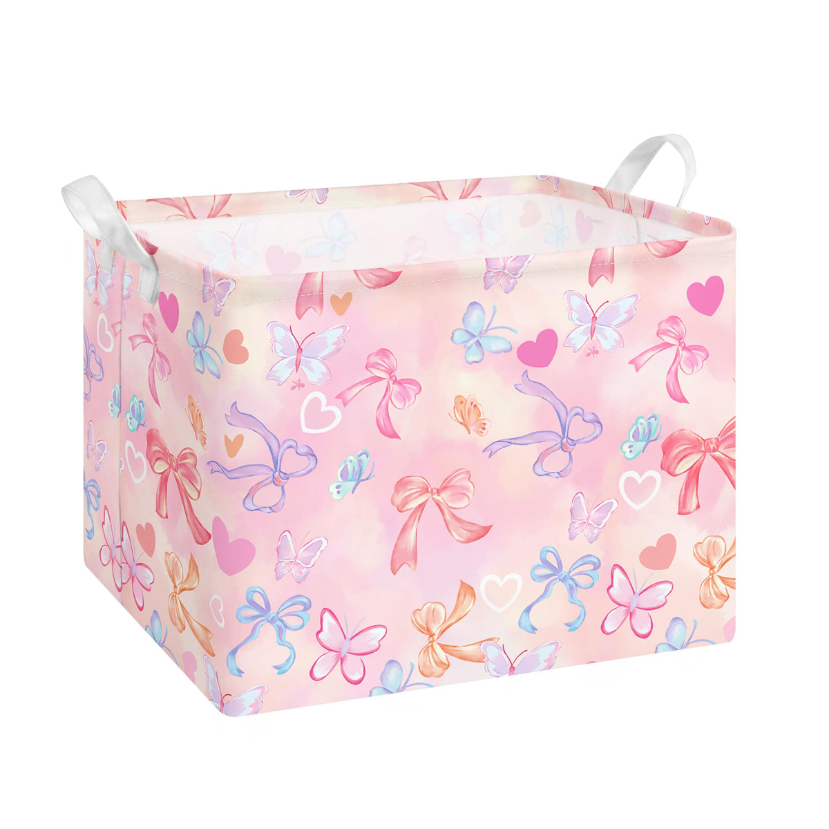 Collapsible Storage Basket Collapsible Fabric Laundry Basket with Handles