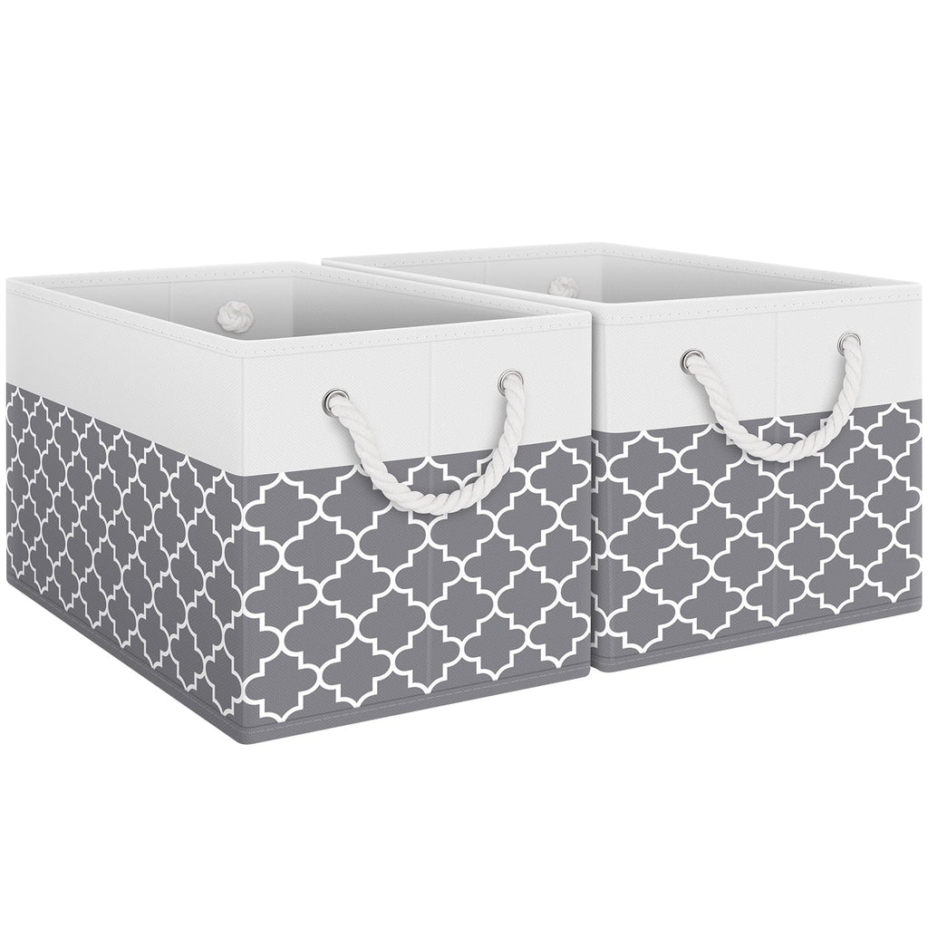 Fab totes Storage Bins Foldable Storage Baskets with Rope Handles