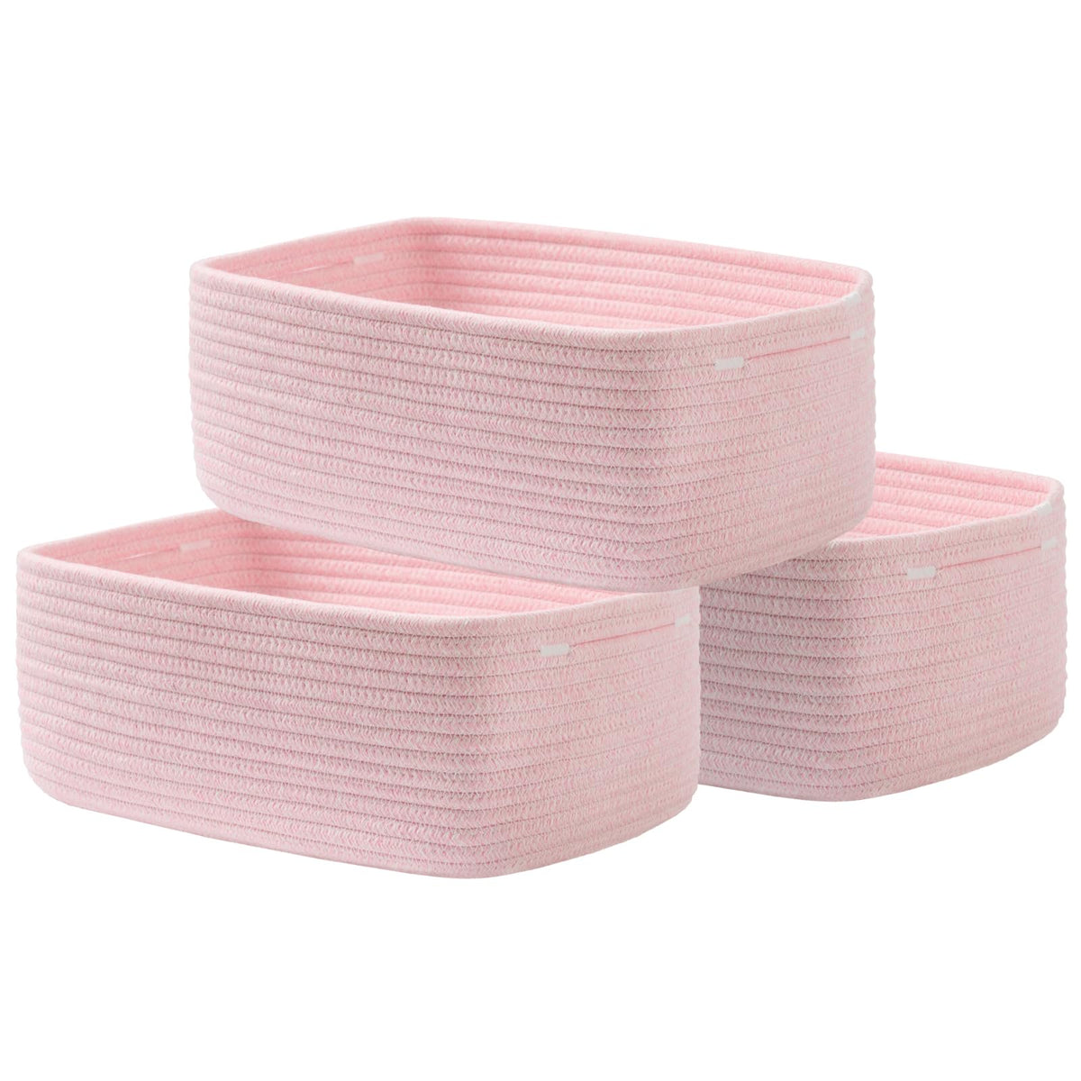 KALLAX Small Woven Storage Basket for Organizing, 12 x 8 x 4.5 inch, 3 Pack