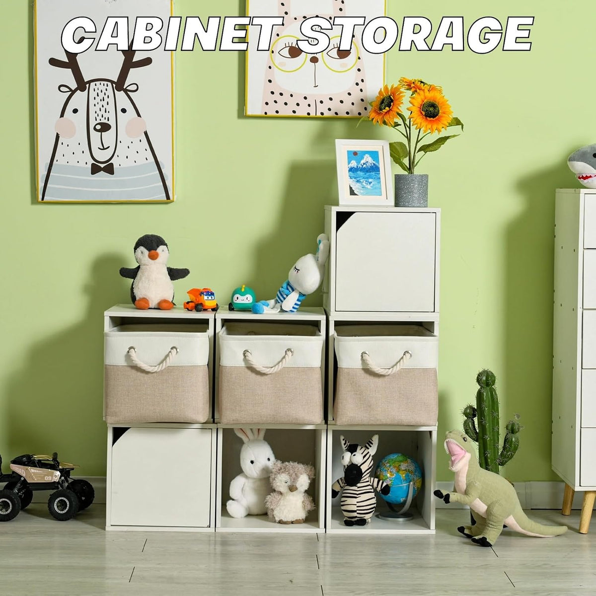 DUHEL Storage Baskets Bins 3 Pack