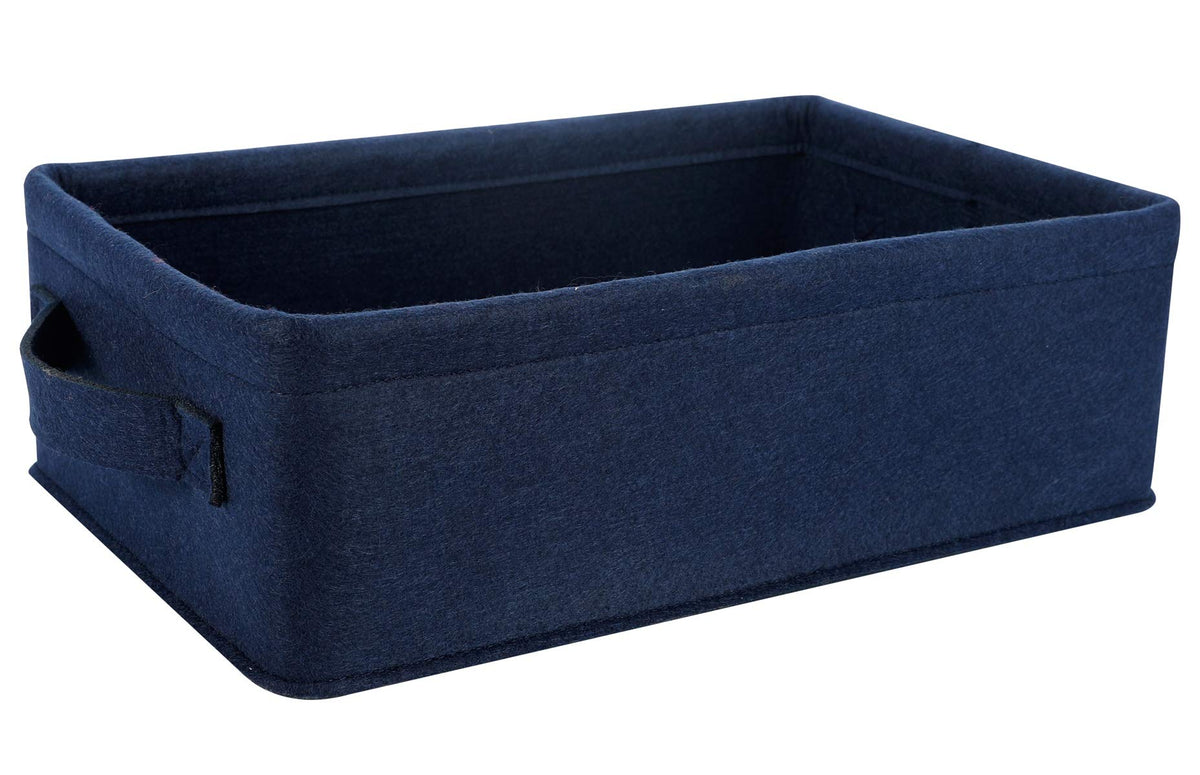 Shallow Storage Baskets Bins Medium Fabric Storage Basket Cube Organizer for Shelves Closet Bedroom Living Room Laundry Room Nursery Storage Basket