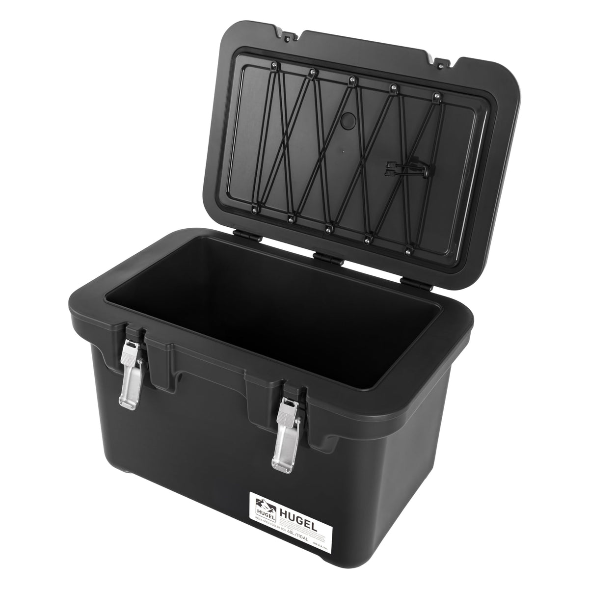 IRIS USA 6-Pack 20 Gal Heavy Duty Lockable Storage Totes with Lids, Black
