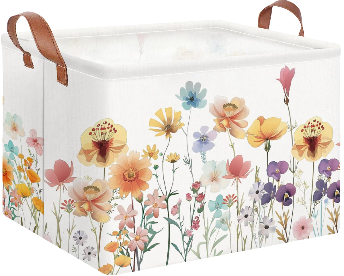 NTAOHAMPER Rectangular Storage Basket, Books Box, Gift Basket, Room Decor(Animal)