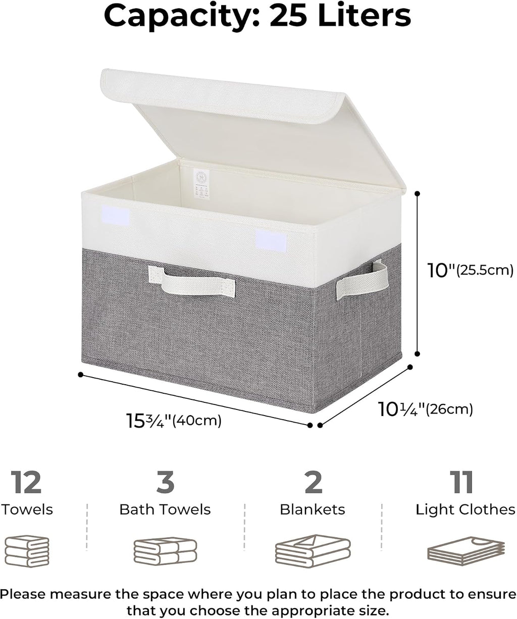GRANNY SAYS Memory Keepsake Storage Box, Fabric Storage Bins with Lids