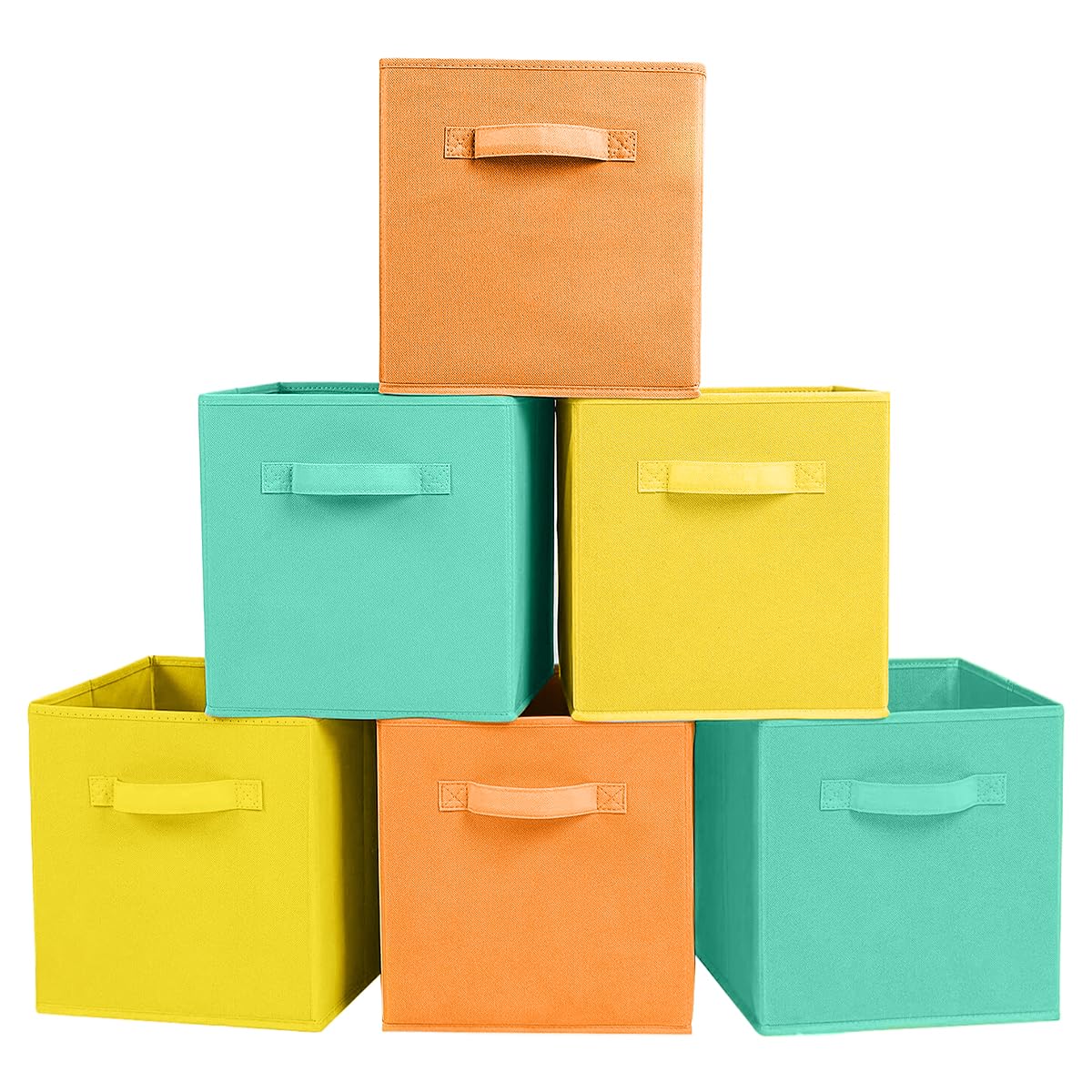 ShellKingdom Storage Bins, Foldable Fabric Storage Cubes And Cloth Storage