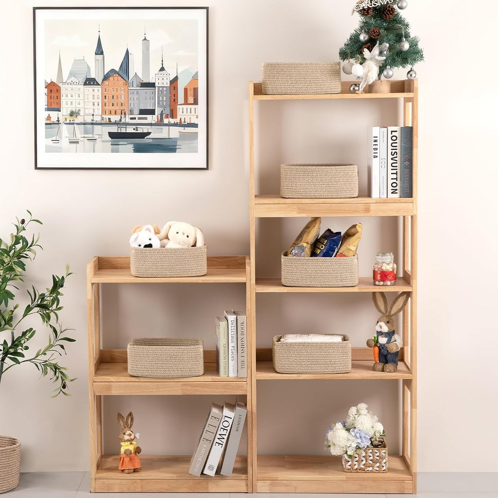OIASKET 6 Pack Small Storage Baskets for Shelves, Basket for Organizing