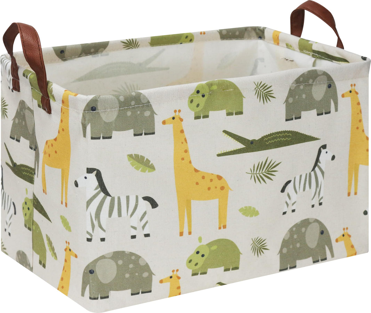 NTAOHAMPER Rectangular Storage Basket, Books Box, Gift Basket, Room Decor(Animal)