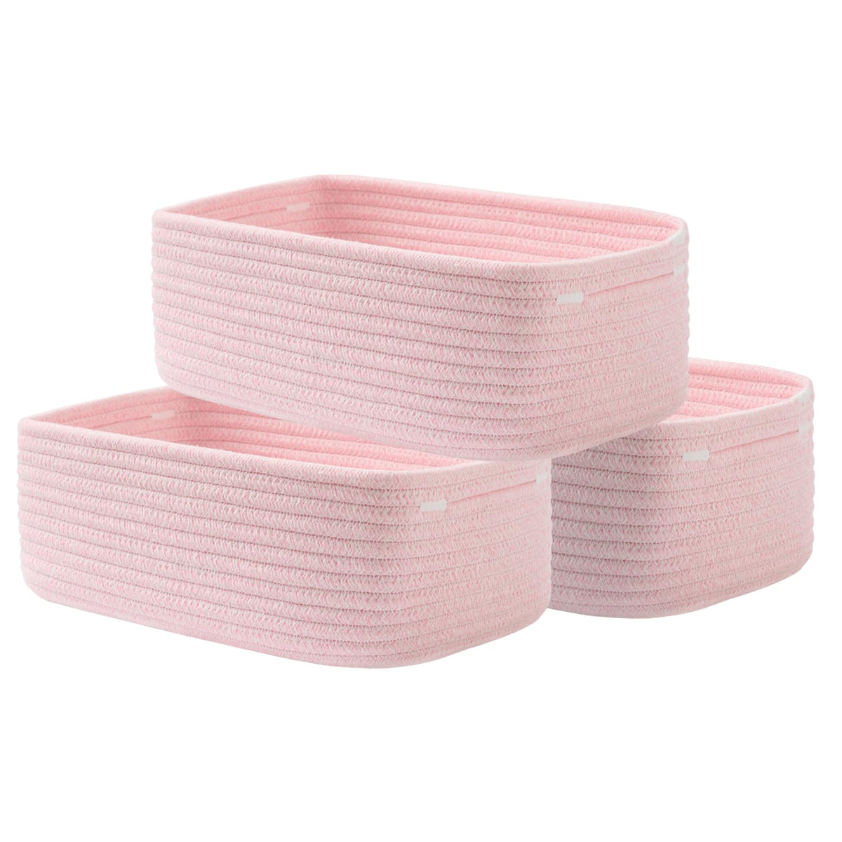 KALLAX Small Woven Storage Basket for Organizing, 12 x 8 x 4.5 inch, 3 Pack