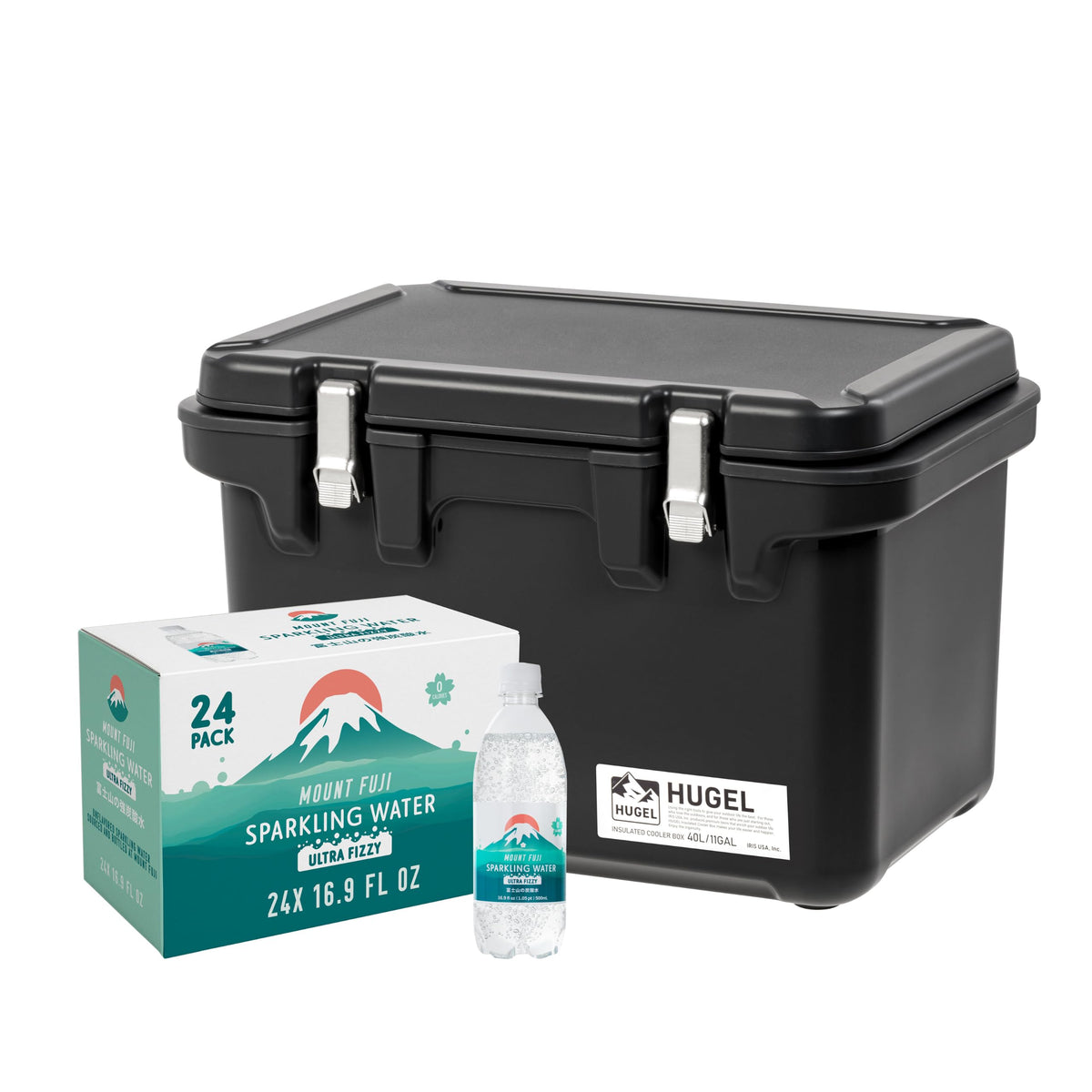 IRIS USA 6-Pack 20 Gal Heavy Duty Lockable Storage Totes with Lids, Black
