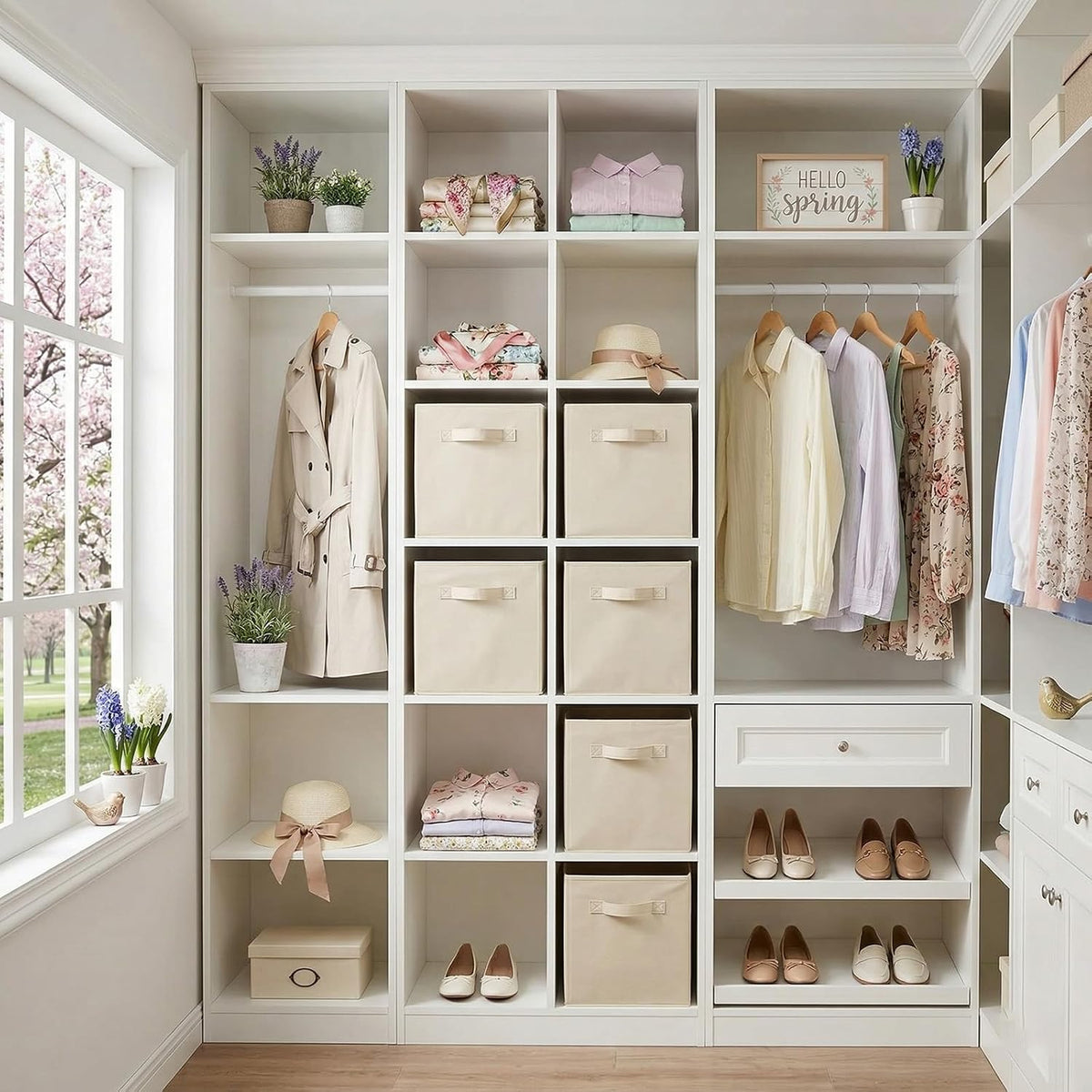 ShellKingdom Storage Bins, Foldable Fabric Storage Cubes And Cloth Storage