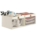 Linen Closet Organizers and Storage, Closet Storage Bins Basket Organizer, Foldable Organization Baskets with Mesh Window for Clothes Towels and Toys, 12.75" x 12.75" x 9", Beige, 4 pack