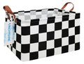 Rectangular Collapsible Grey Point Storage Basket Nursery Organizer