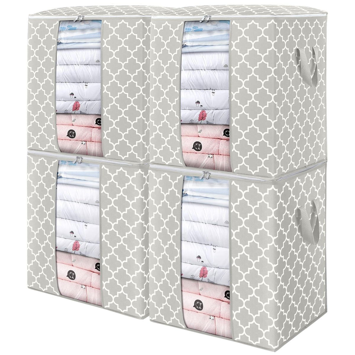 Storage Bags 3 Pack 100L Clothes Organization and Storage Containers