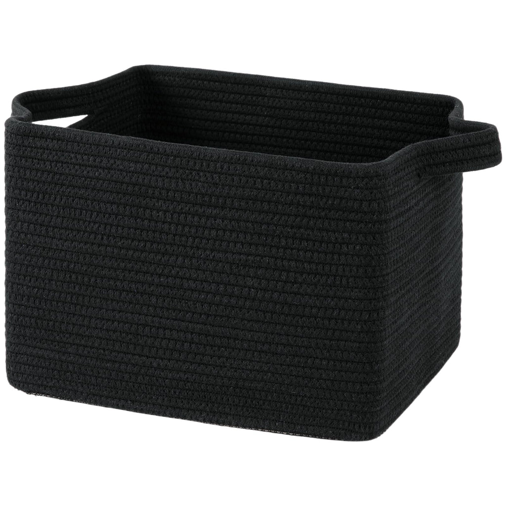 OIAHOMY Woven Storage Basket, Small Baskets for Organizing Brown & White
